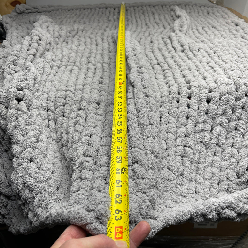 Chunky Knit Throw Blanket, 50" x 64"
