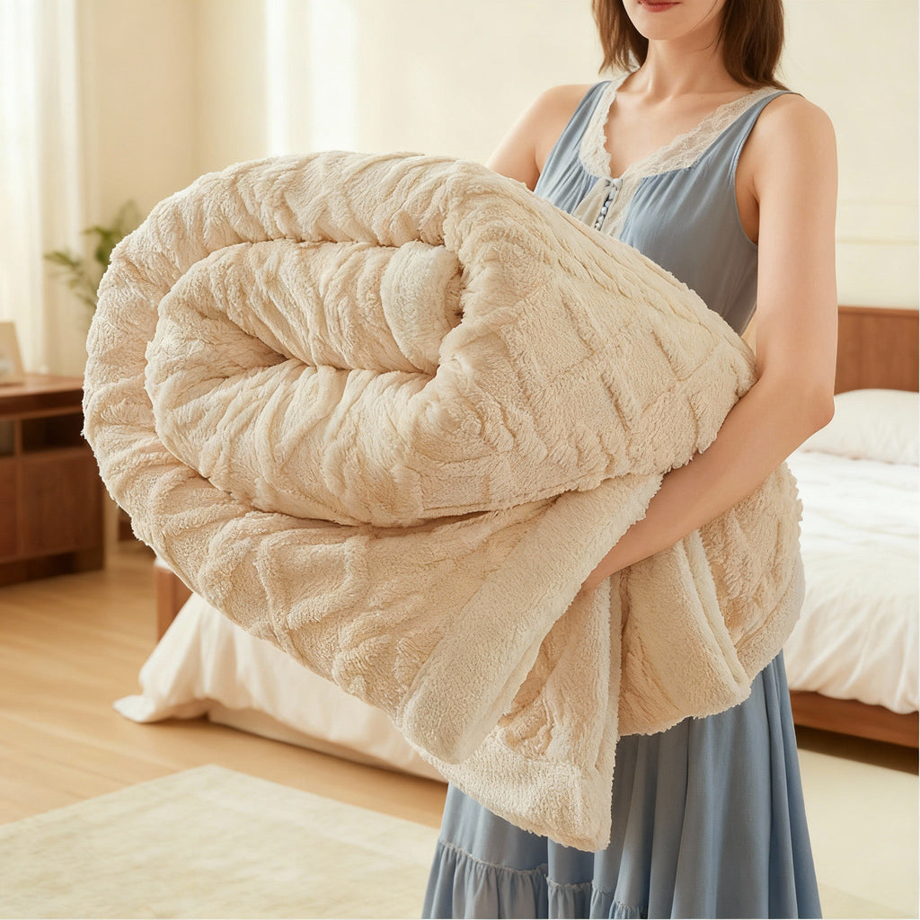 Flannel Plush Throw Blanket