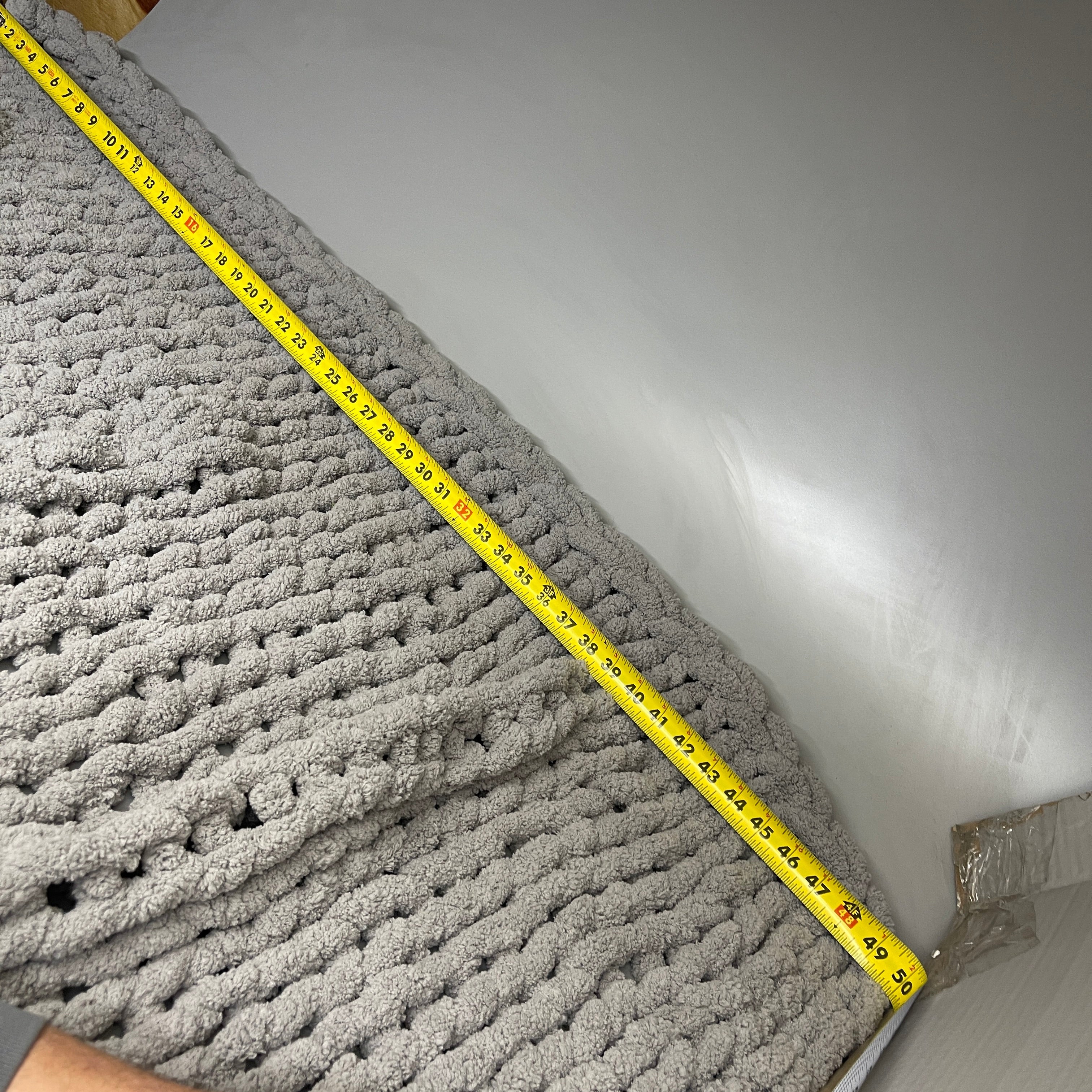 Chunky Knit Throw Blanket, 50" x 64"
