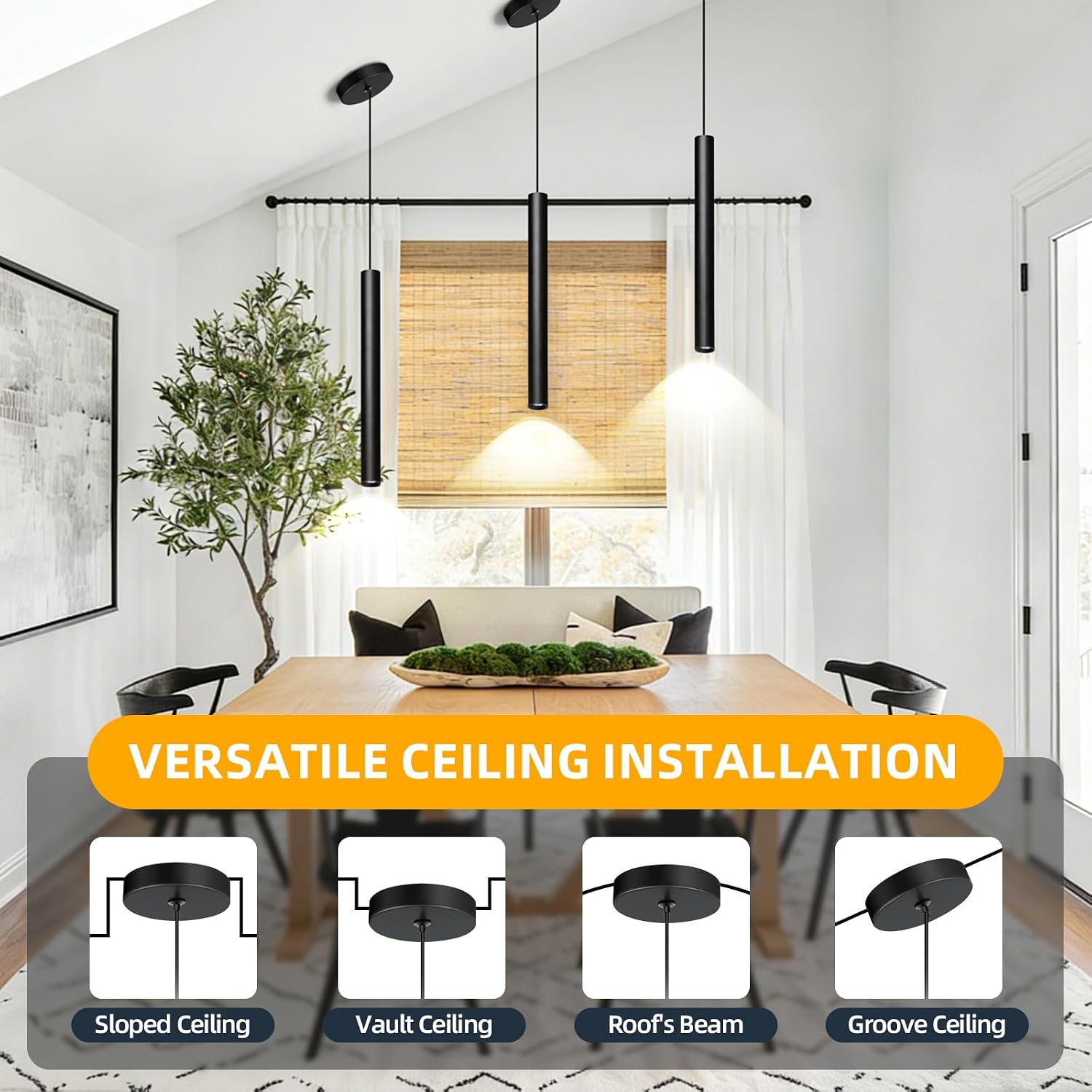 Pendant Light Fixtures, Set of 3
