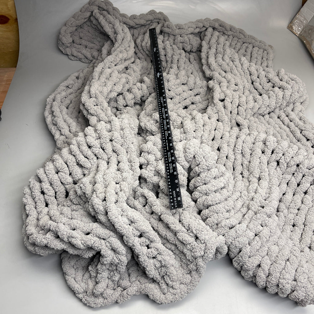 Chunky Knit Throw Blanket, 50" x 64"