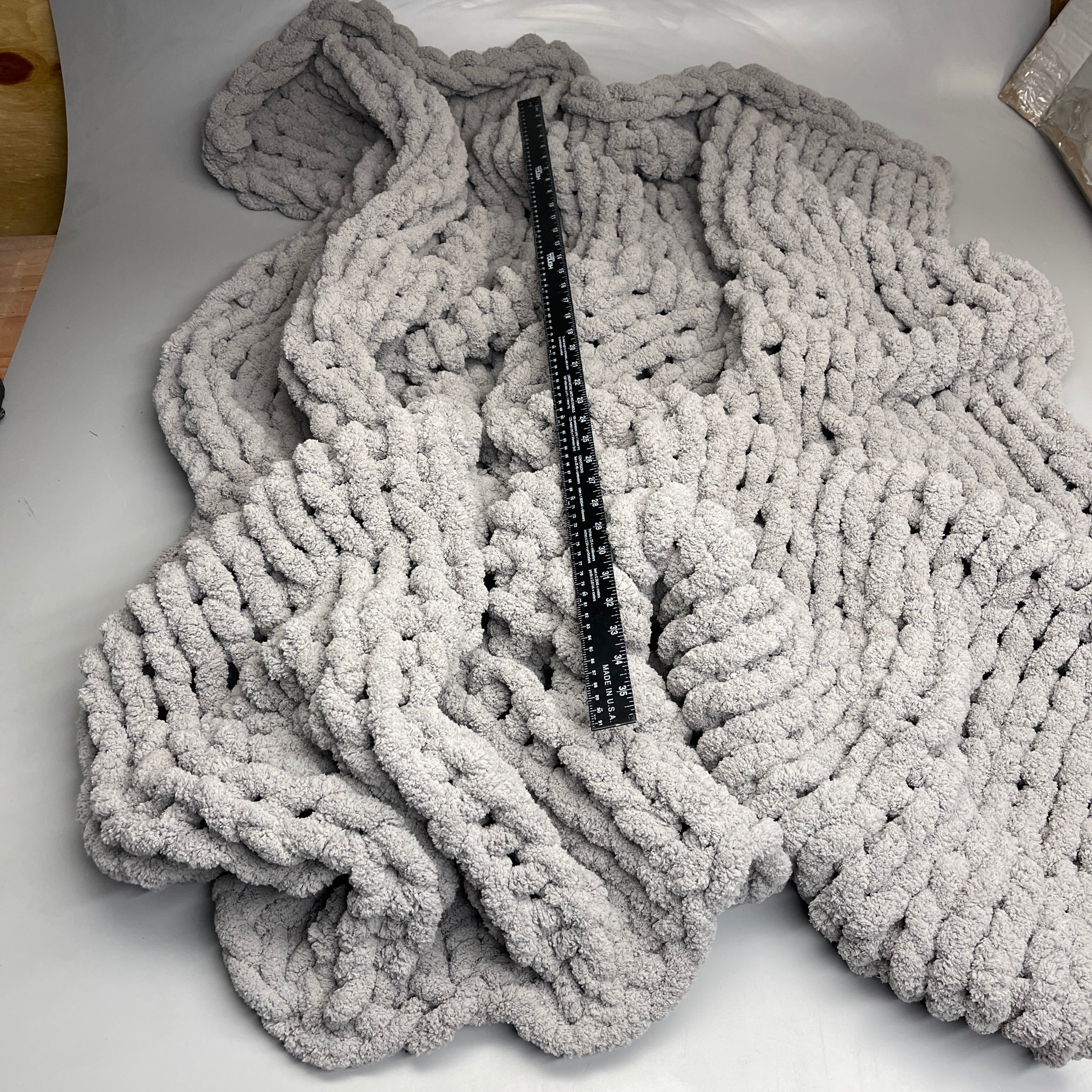 Chunky Knit Throw Blanket, 50" x 64"