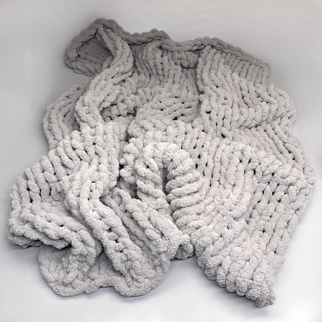 Chunky Knit Throw Blanket, 50" x 64"