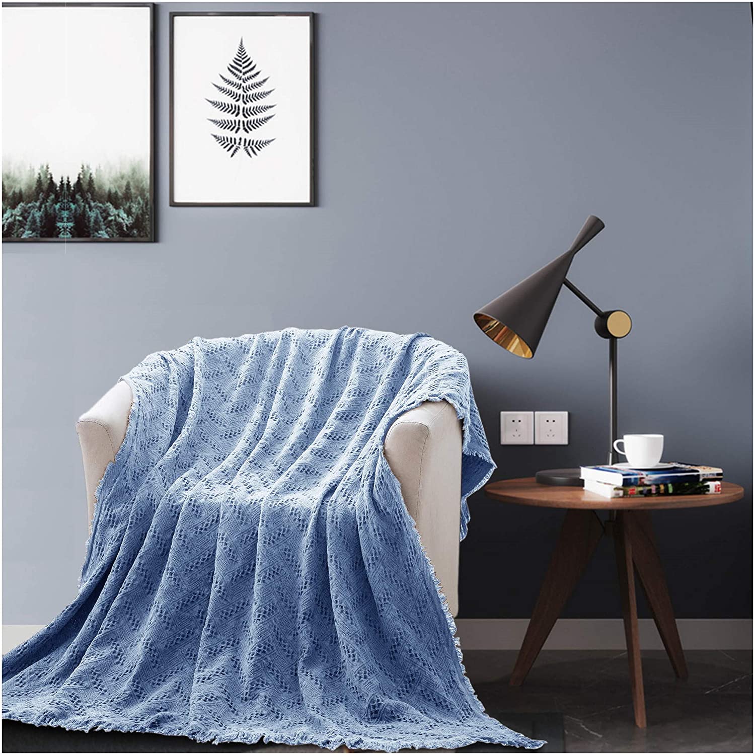 Kasentex Cotton Throw Blanket