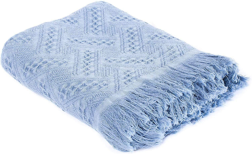 Kasentex Cotton Throw Blanket