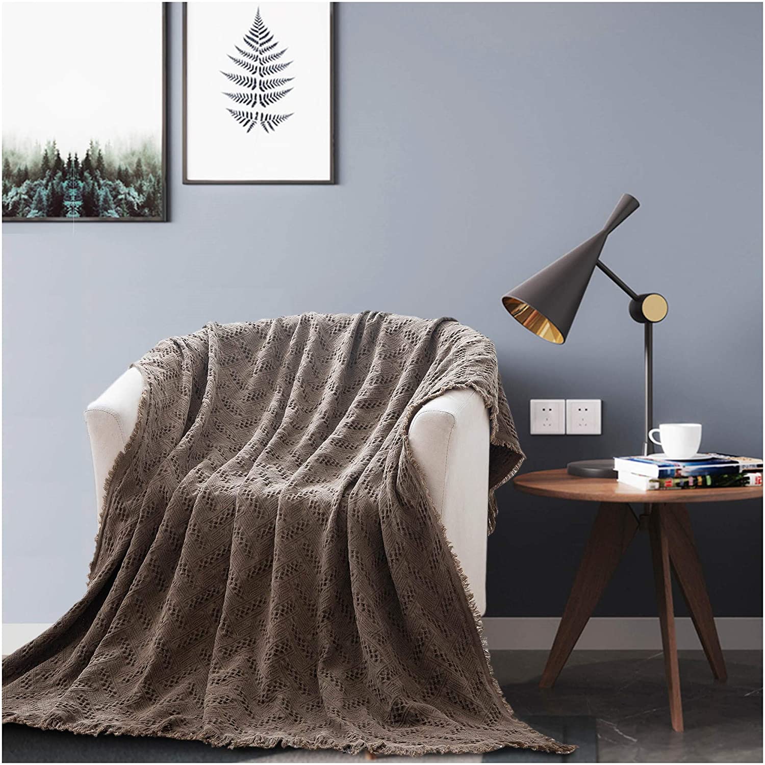 Kasentex Cotton Throw Blanket