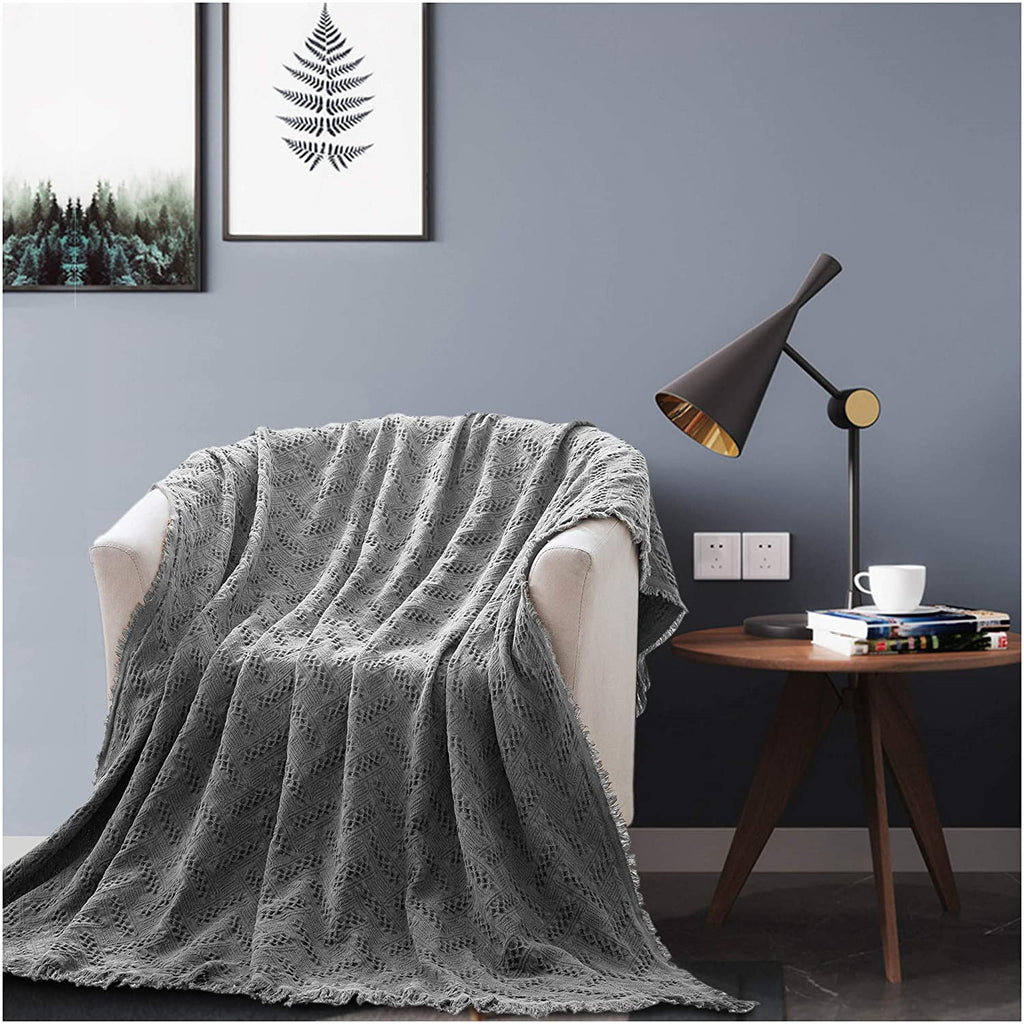 Kasentex Cotton Throw Blanket
