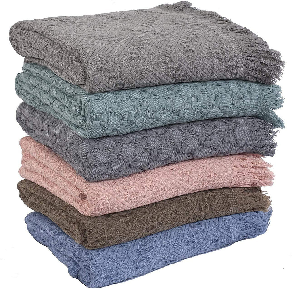 Kasentex Cotton Throw Blanket