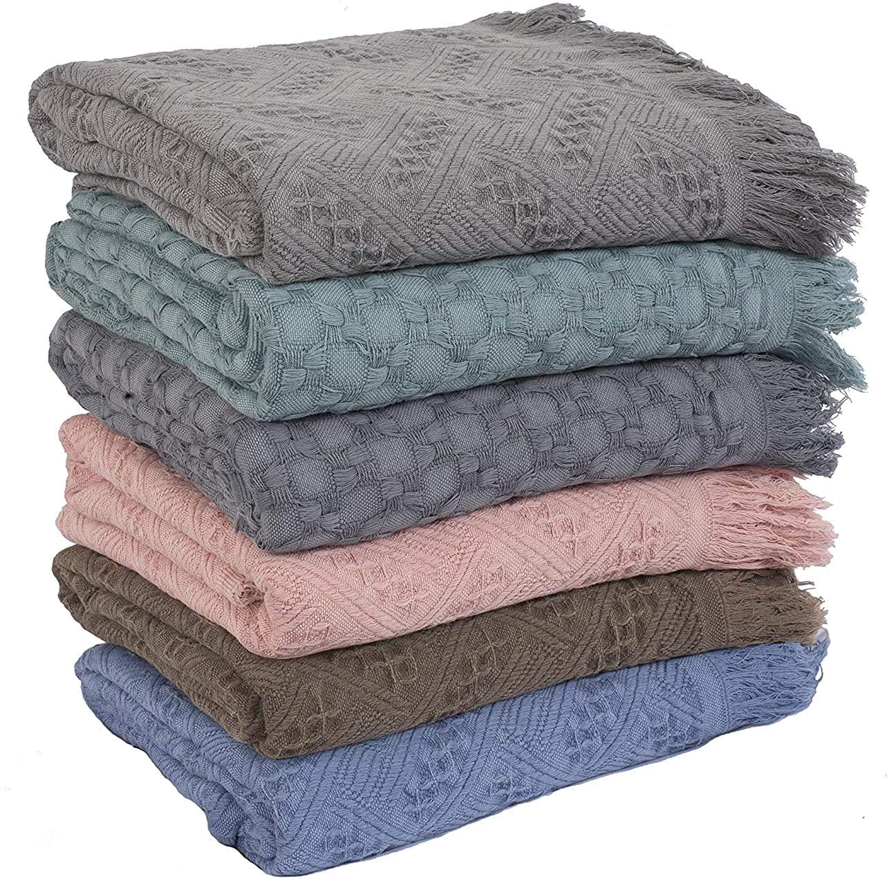 Kasentex Cotton Throw Blanket