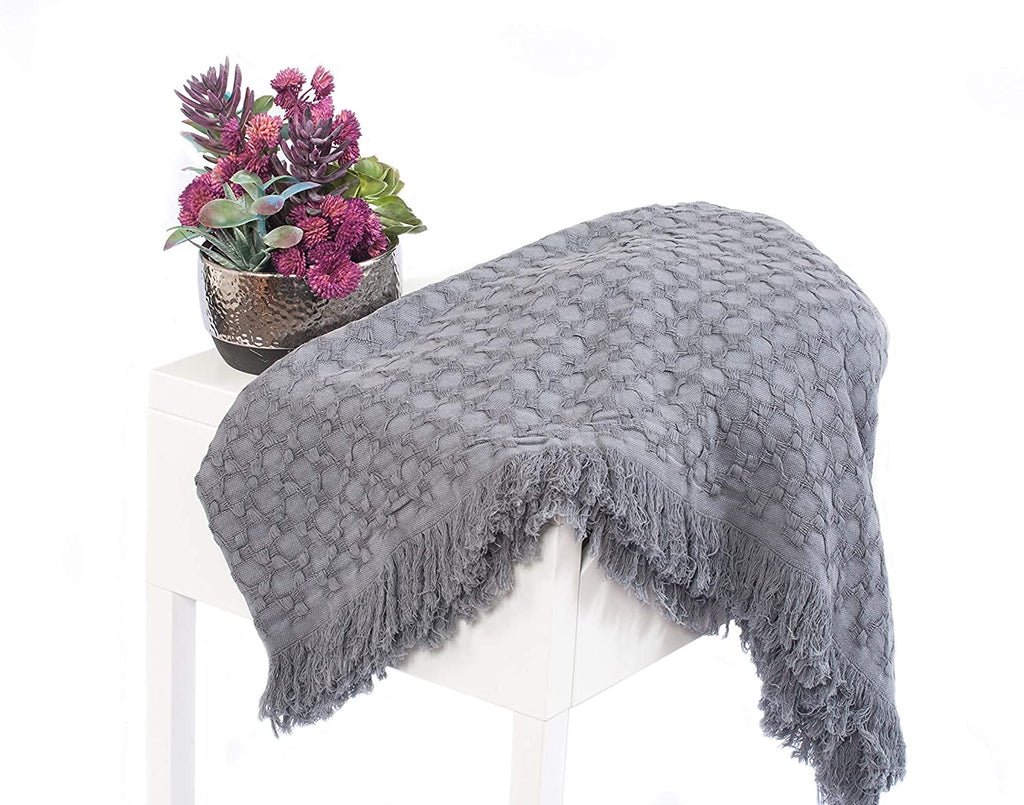 Kasentex Cotton Throw Blanket