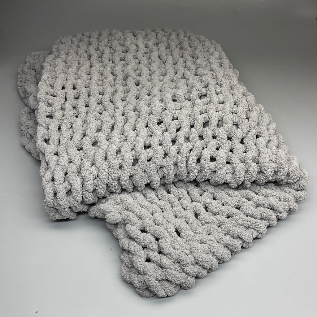 Chunky Knit Throw Blanket, 50" x 64"