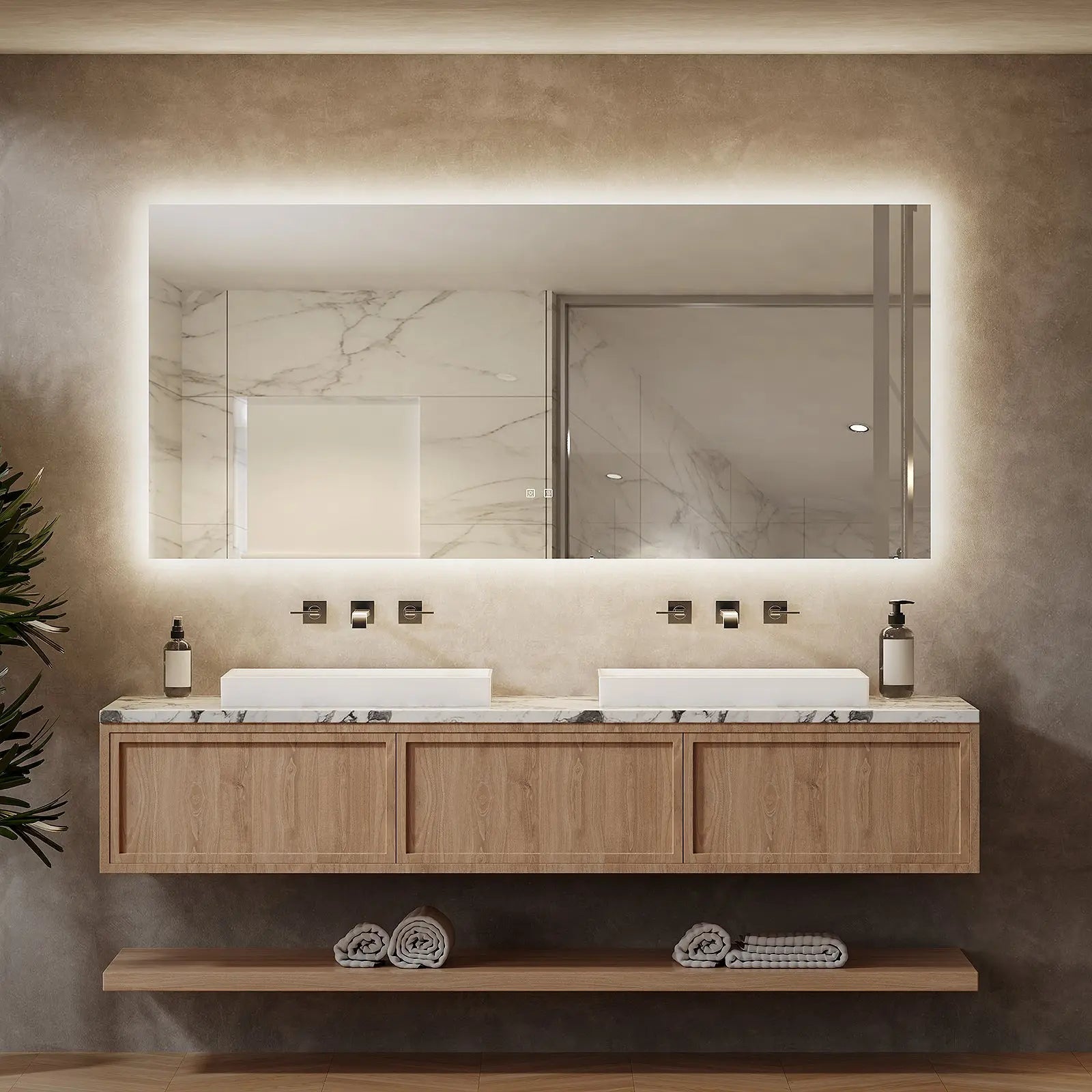 Backlit LED Bathroom Mirror
