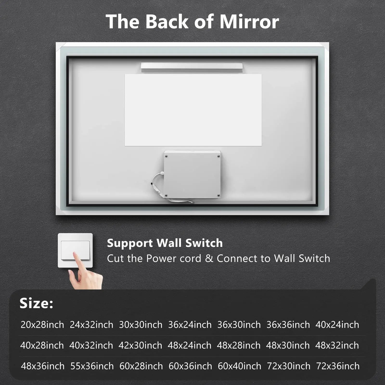 Backlit LED Bathroom Mirror