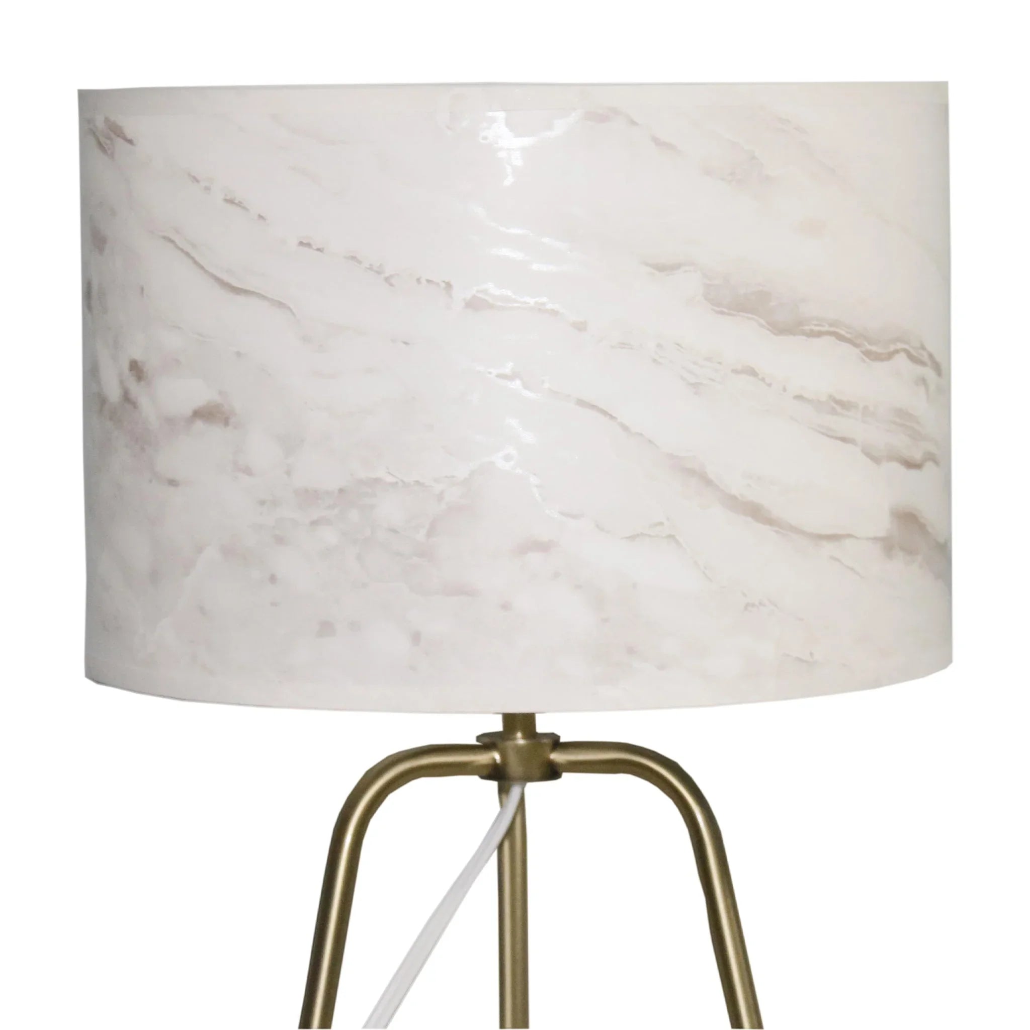 Marble & Bronze Table Lamp