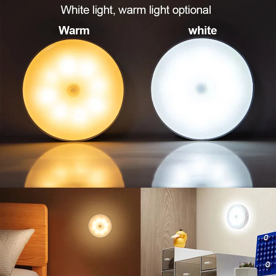 Motion-Sensor LED Night Light, USB Rechargeable