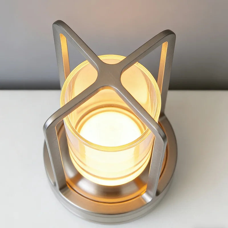 Cordless Retro Metal Table Lamp