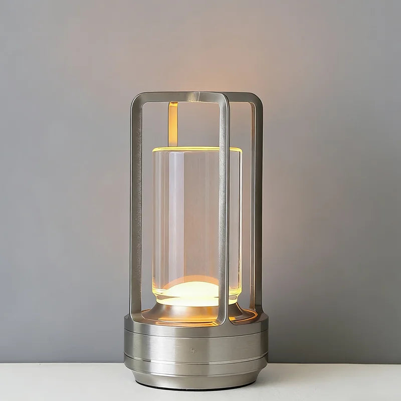 Cordless Retro Metal Table Lamp
