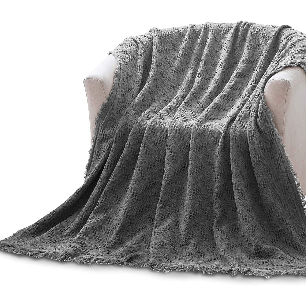 Kasentex Cotton Throw Blanket