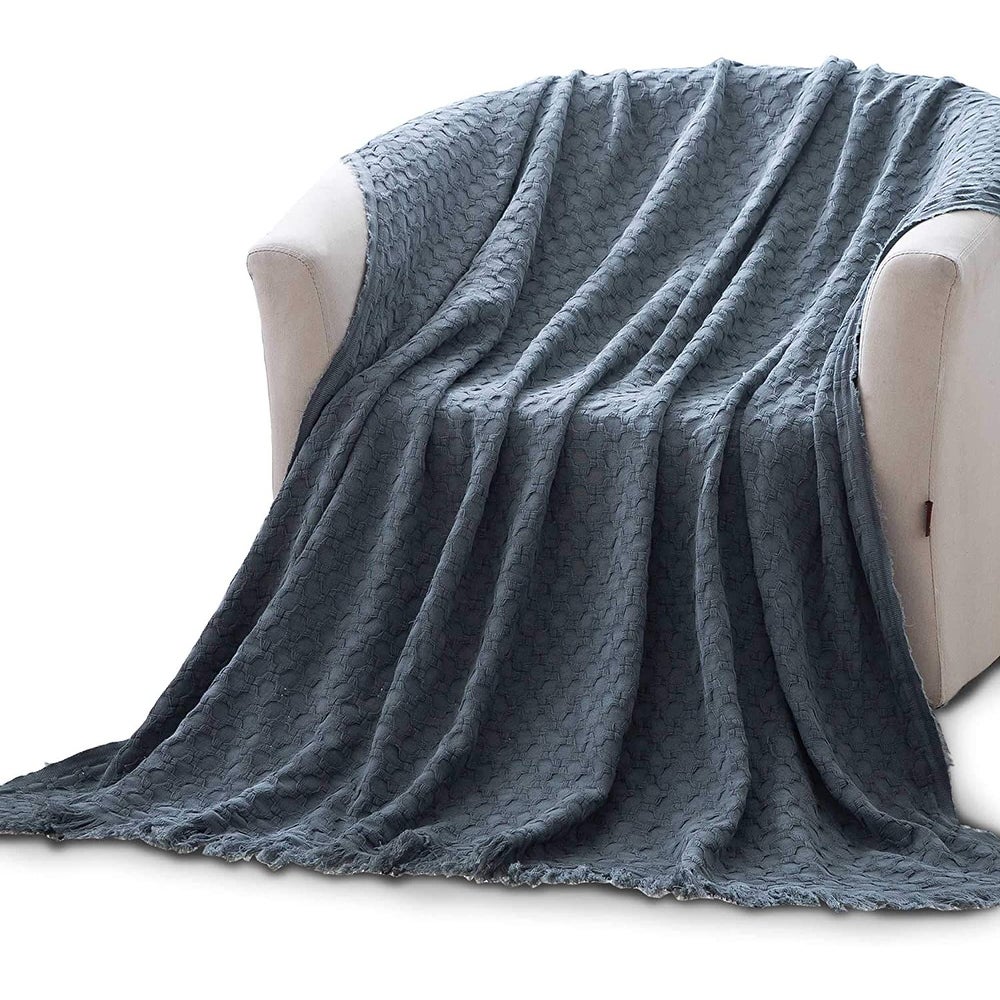Kasentex Cotton Throw Blanket