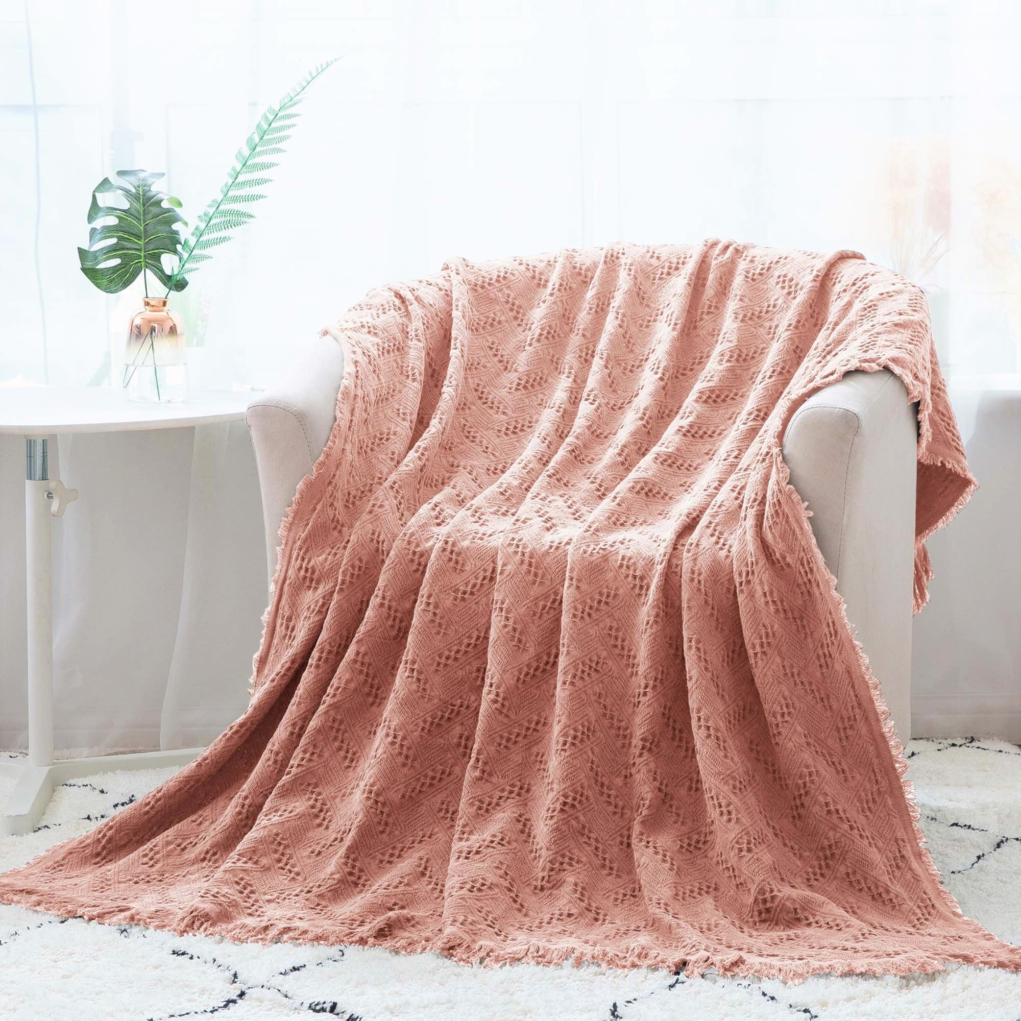 Kasentex Cotton Throw Blanket