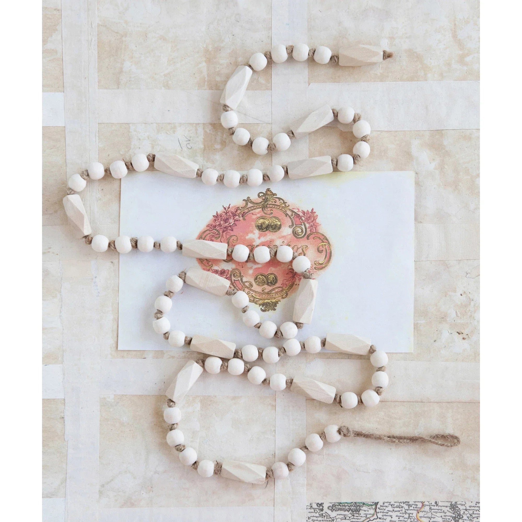 72" Wood Bead Garland