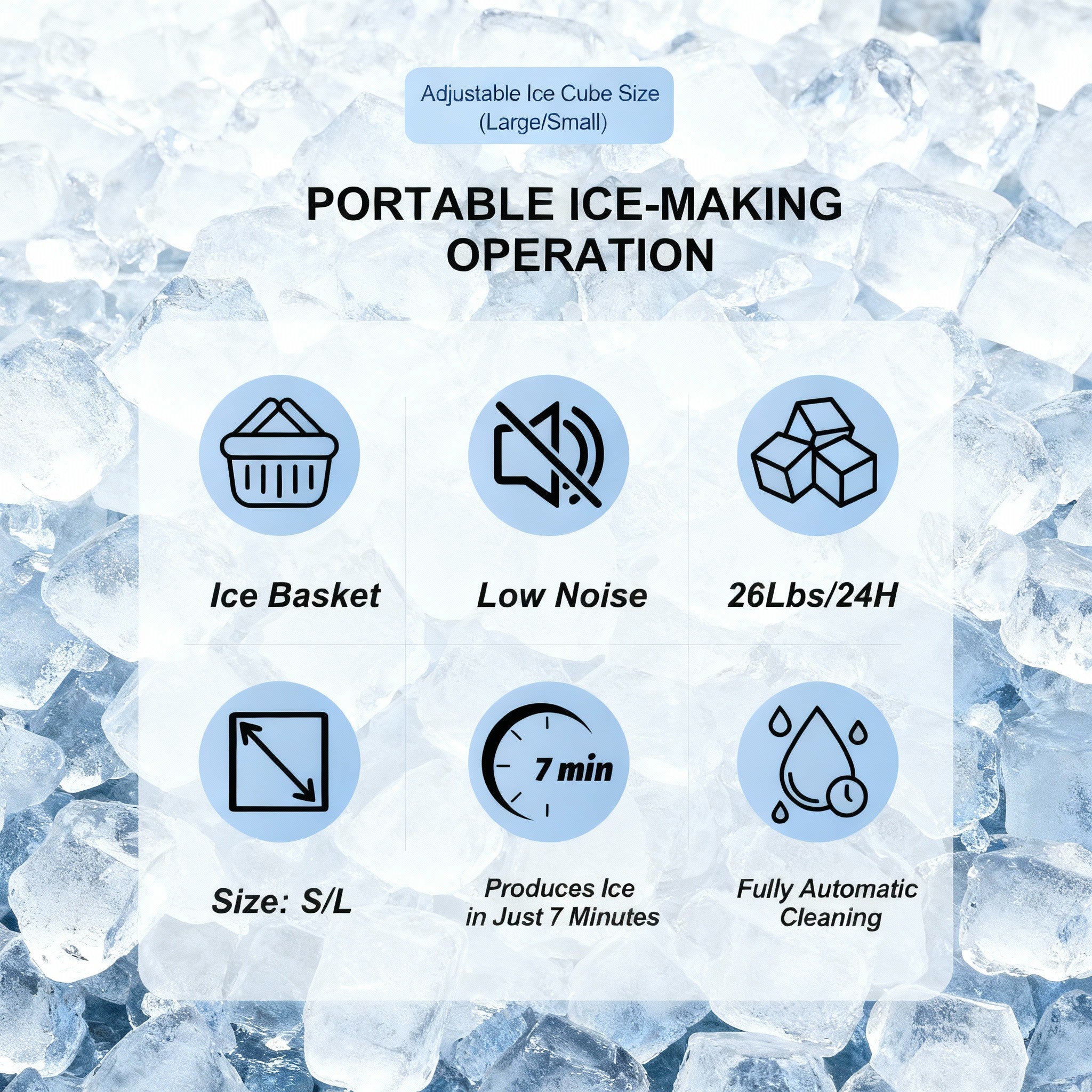 Portable Countertop Ice Maker