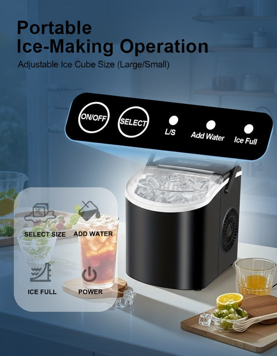 Portable Countertop Ice Maker